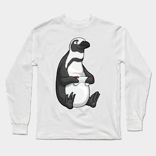 Penguin Gamer Controller Long Sleeve T-Shirt